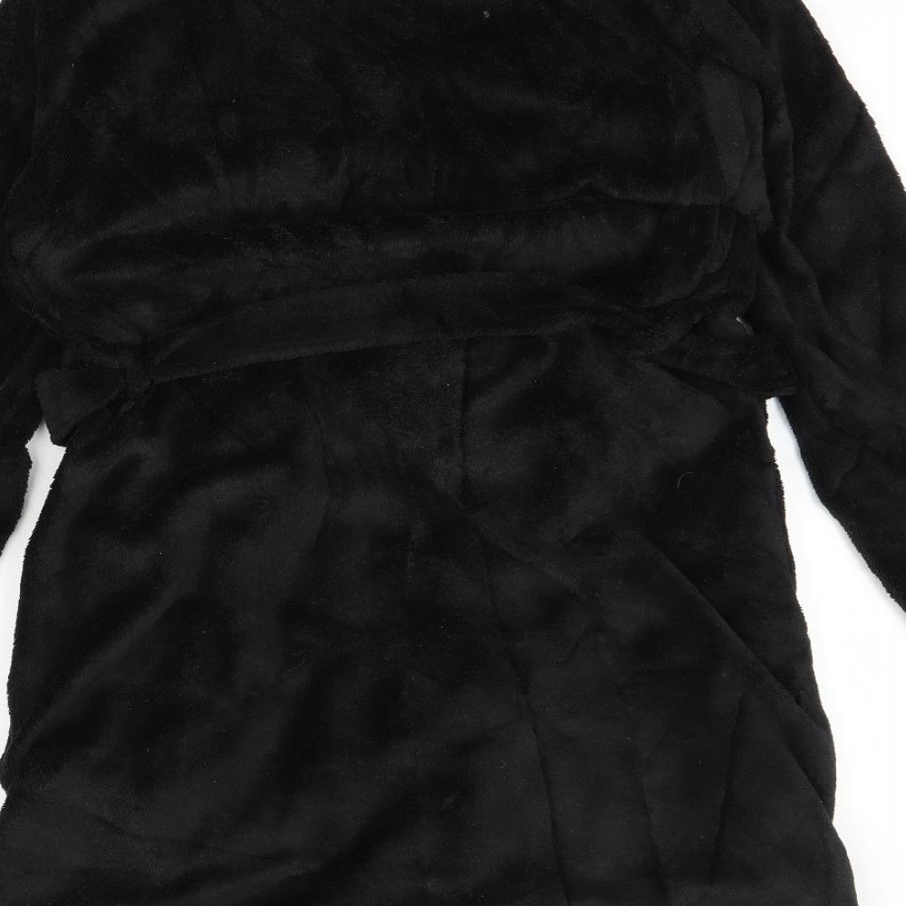 Calvin Klein Mens Black Solid   Robe Size XS