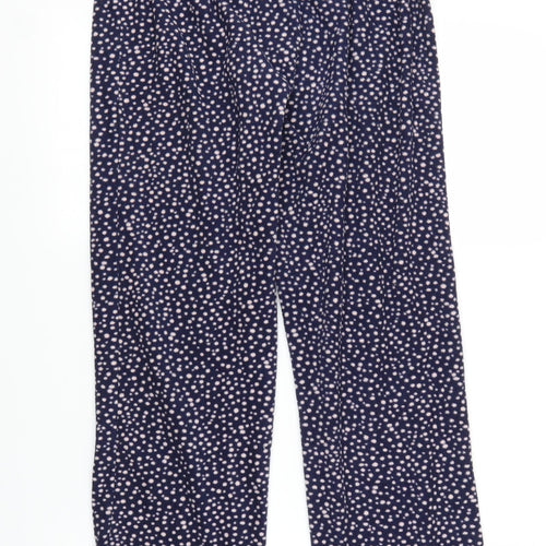 George Womens Blue Polka Dot  Sweatpants Trousers Size 8 L27 in
