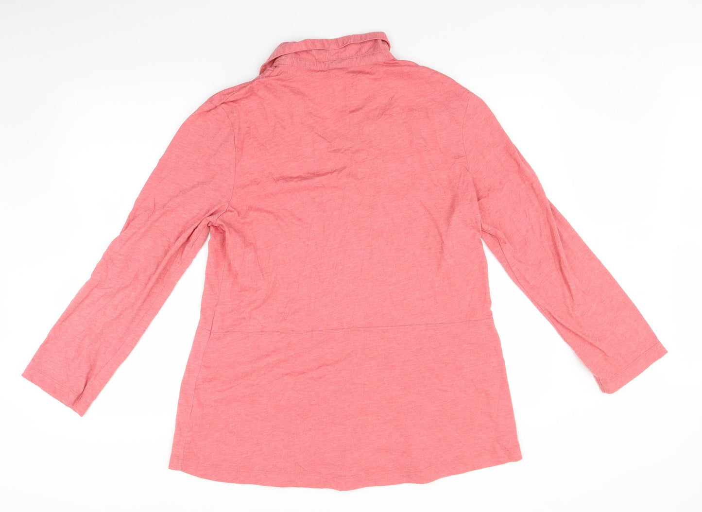 Cotton Traders Womens Red   Basic Button-Up Size 16