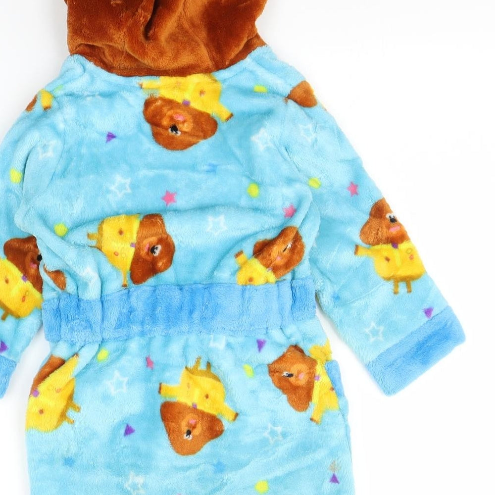 Hey Duggee Baby Blue Polka Dot   Robe Size 12-18 Months
