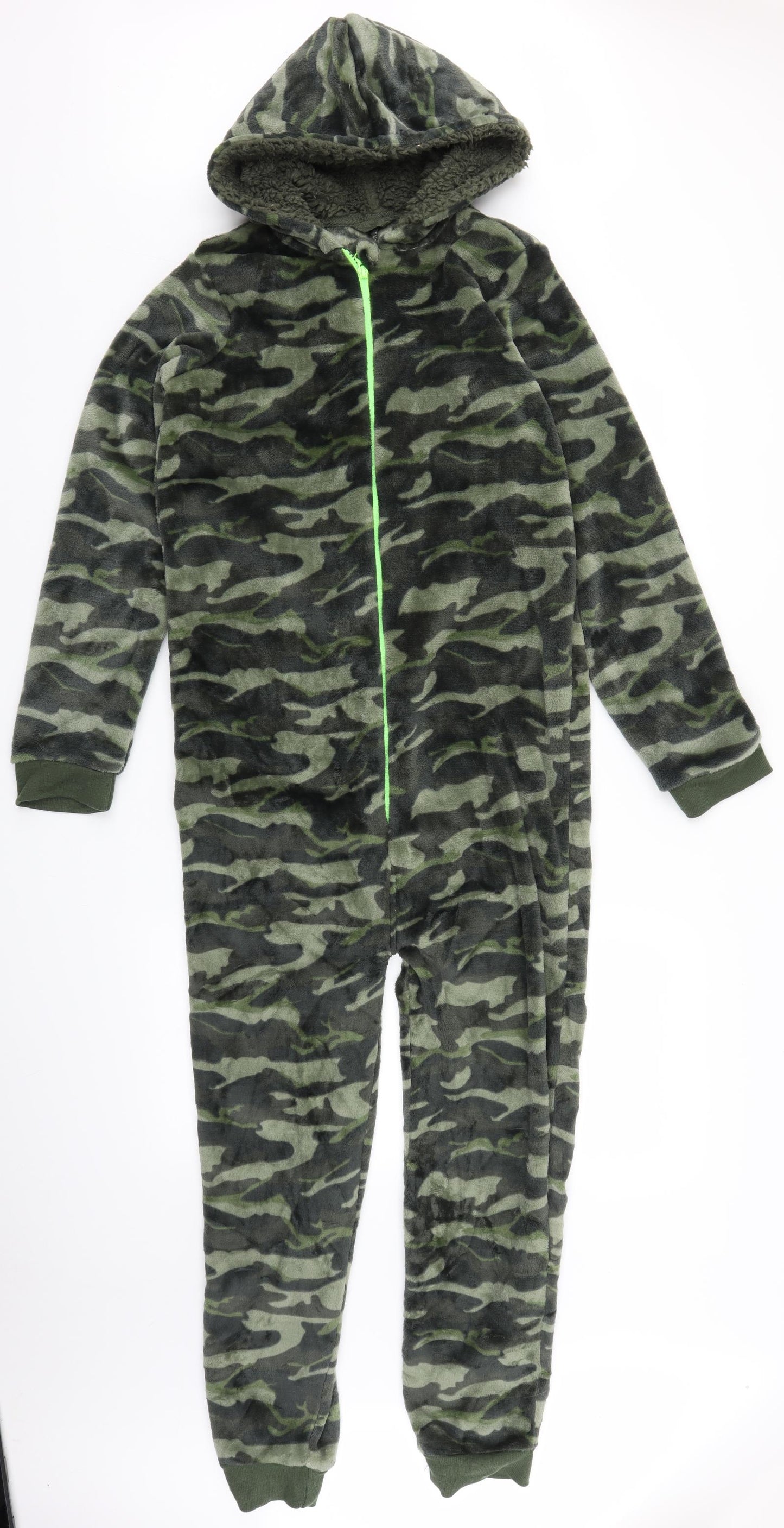 Primark Boys Green Camouflage   One Piece Size 14-15 Years