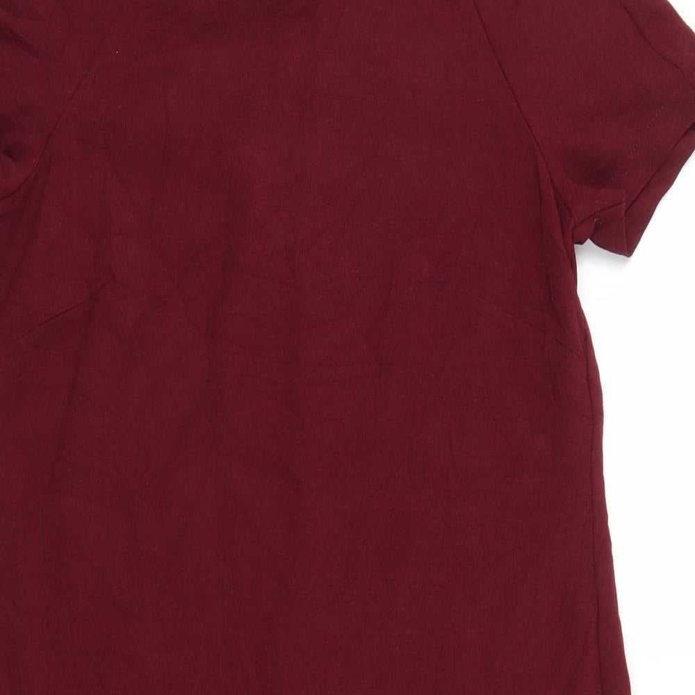 Topshop Womens Red   T-Shirt Dress  Size 10