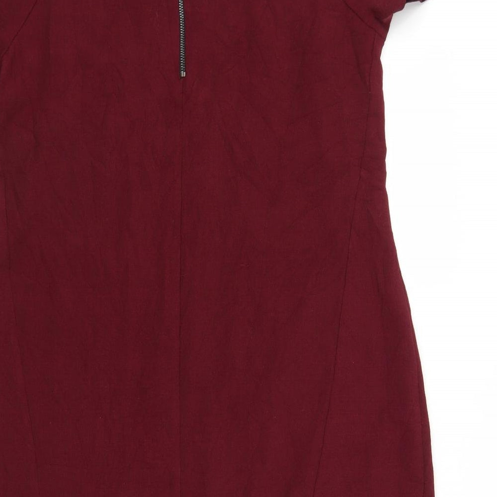 Topshop Womens Red   T-Shirt Dress  Size 10