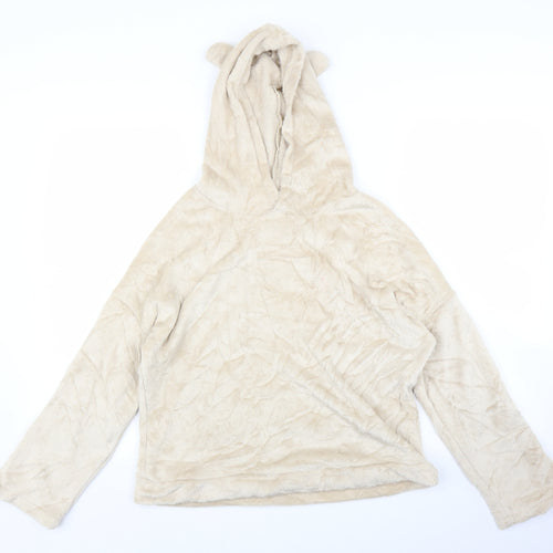 Preworn Womens Beige   Pullover Hoodie Size M