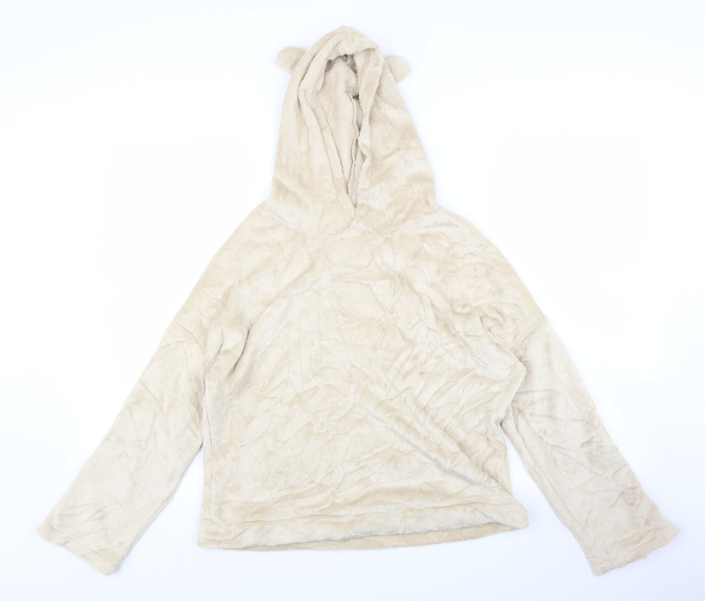 Preworn Womens Beige   Pullover Hoodie Size M