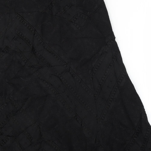 ALEX & CO Womens Black   A-Line Skirt Size 18