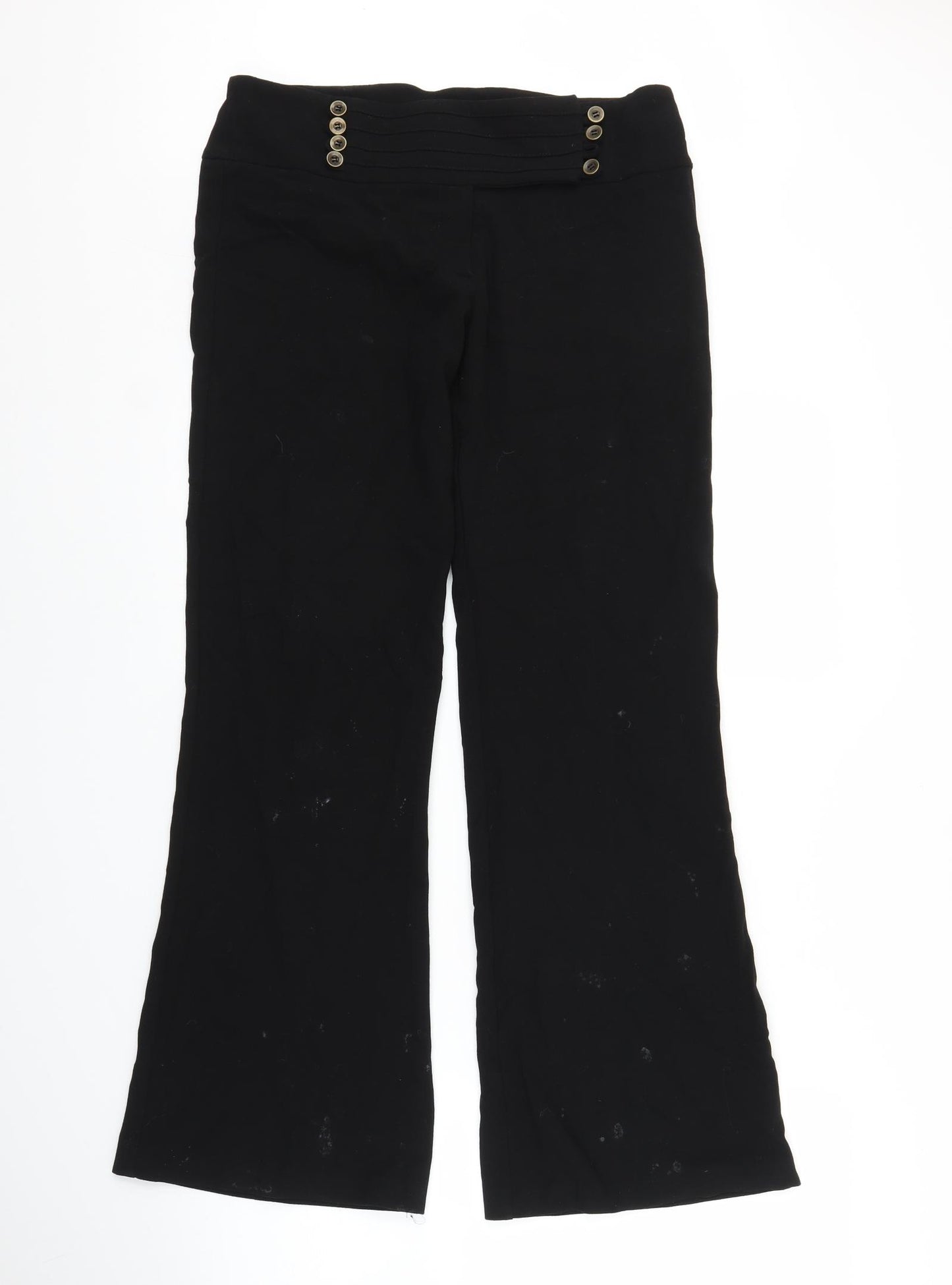 Dorothy Perkins Womens Black   Capri Trousers Size 12 L28 in