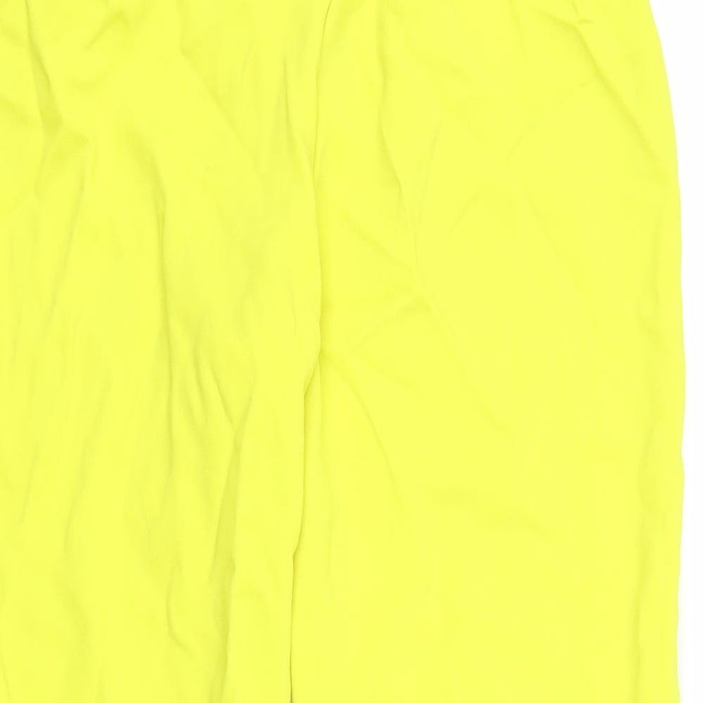 Primark Womens Yellow   Capri Trousers Size 8 L23 in