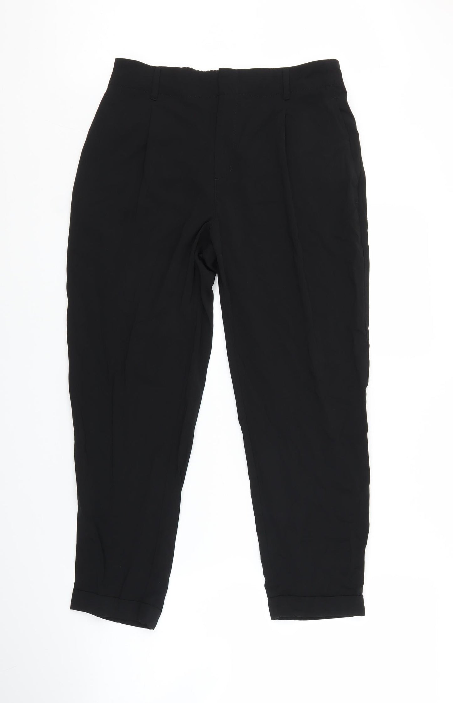 H&M Womens Black   Capri Trousers Size 10 L23 in
