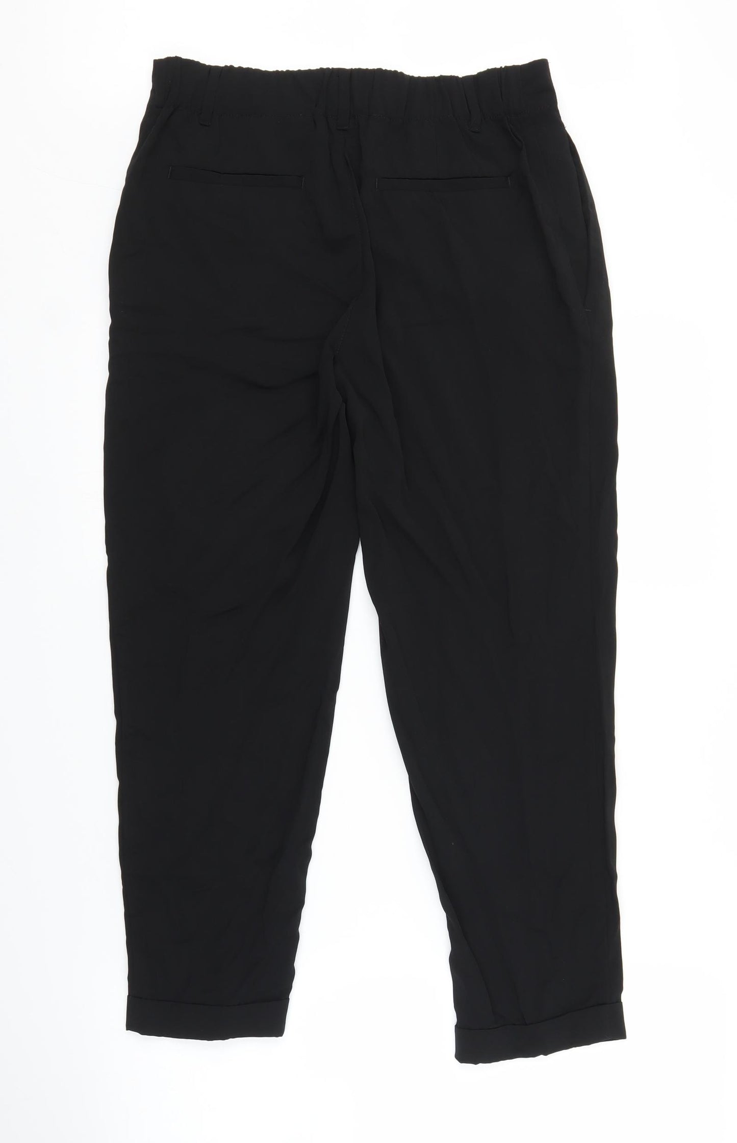 H&M Womens Black   Capri Trousers Size 10 L23 in