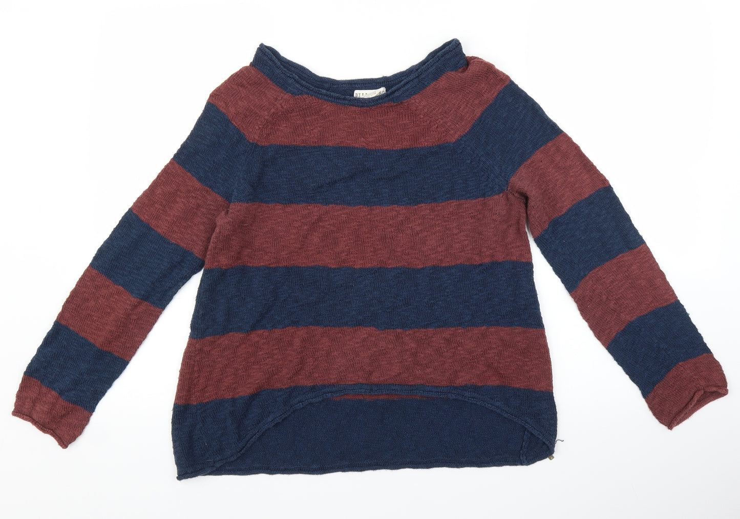 Billabong Mens Red Striped Knit Pullover Jumper Size M