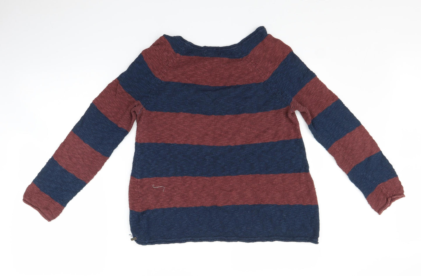 Billabong Mens Red Striped Knit Pullover Jumper Size M