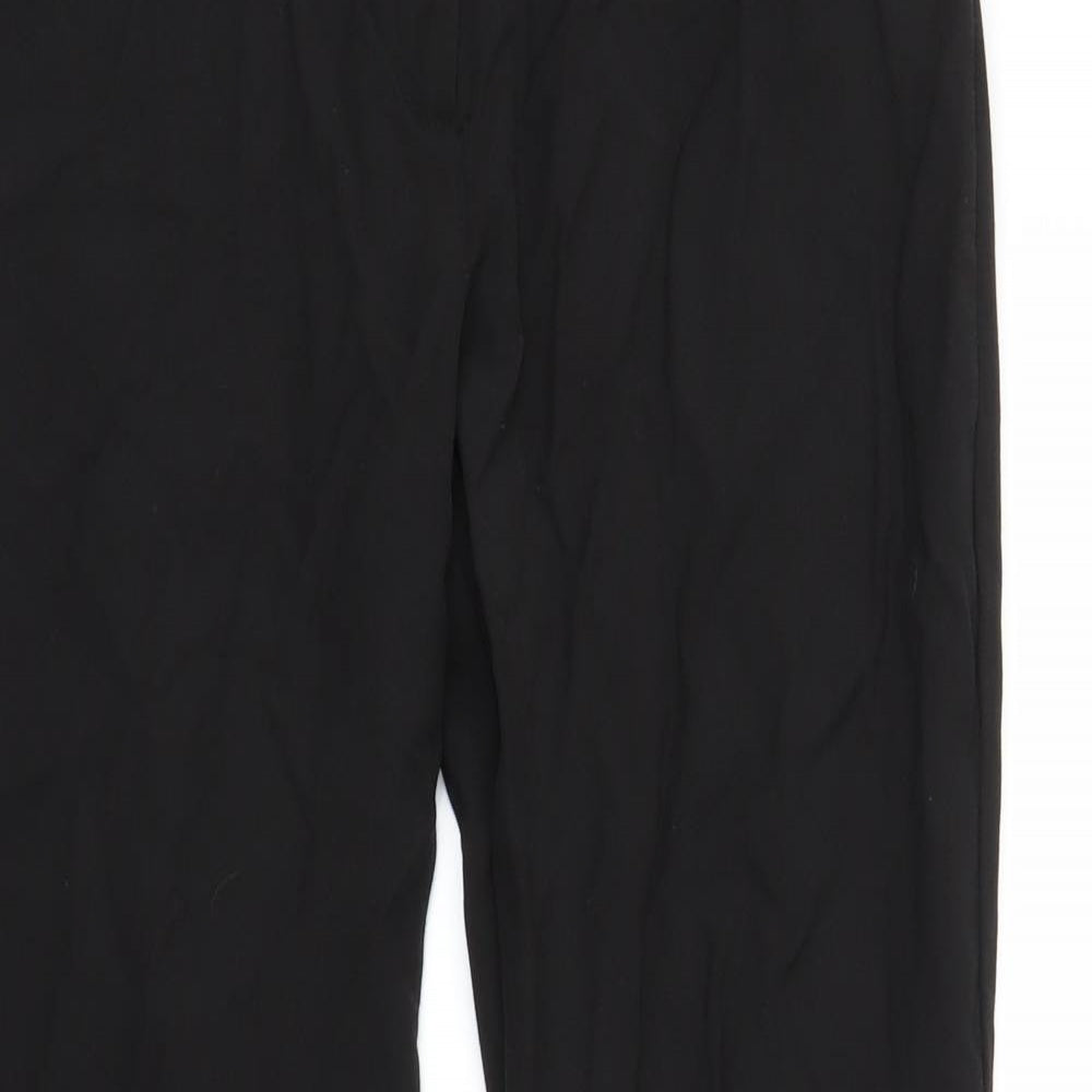 Reverse Womens Black   Capri Trousers Size 12 L28 in