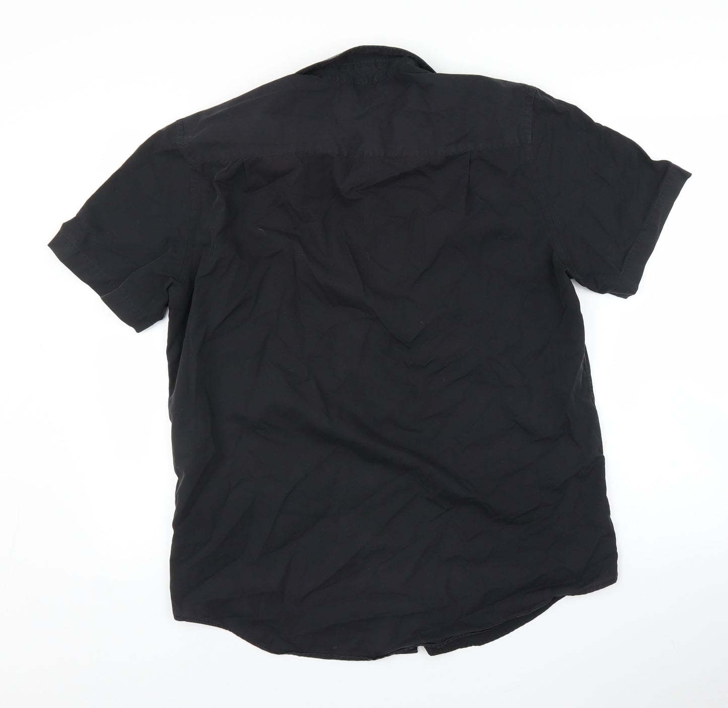 F&F Mens Black    Button-Up Size 16