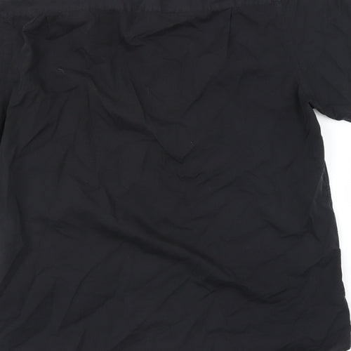 F&F Mens Black    Button-Up Size 16
