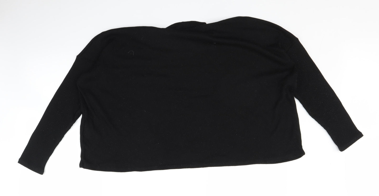 H&M Womens Black   Pullover Jumper Size L  - OVERSIZED