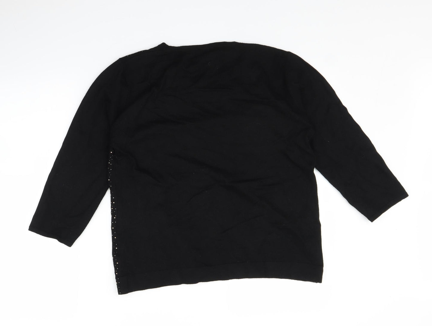 Klass Womens Black   Pullover Jumper Size L