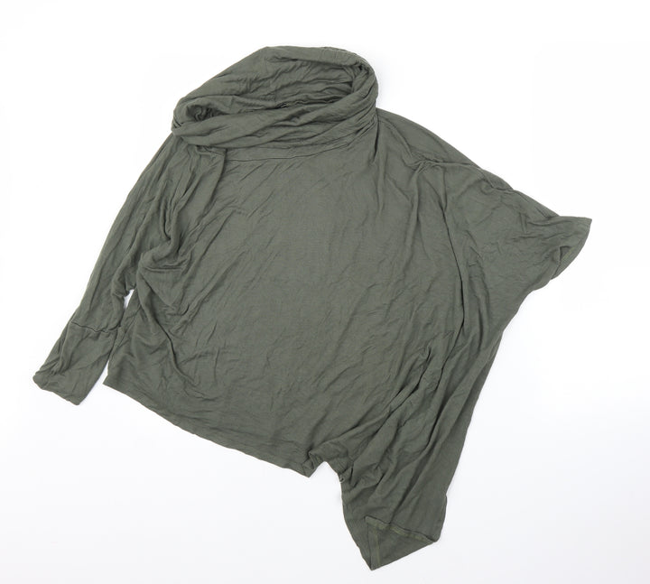 A&G Womens Green Basic Blouse Size M - one sleeve