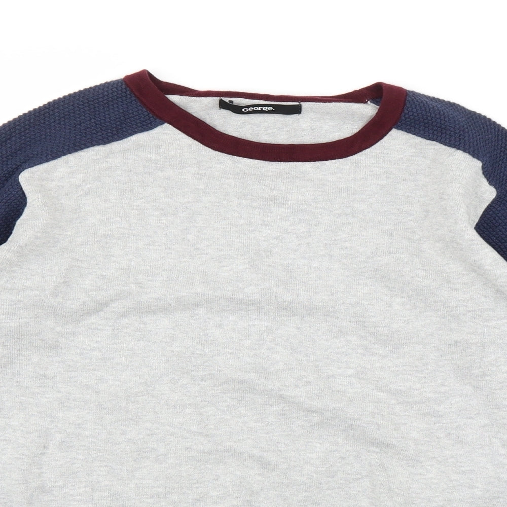 George Boys Grey   Pullover Jumper Size 12-13 Years