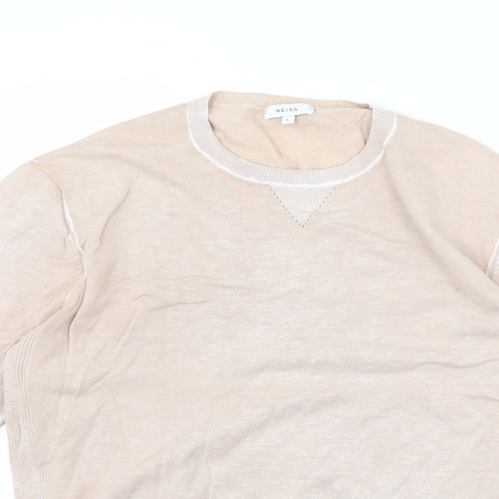 Reiss Womens Beige   Pullover Jumper Size L