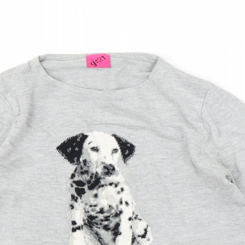 George Womens Grey   Pullover Jumper Size 10  - Dalmation
