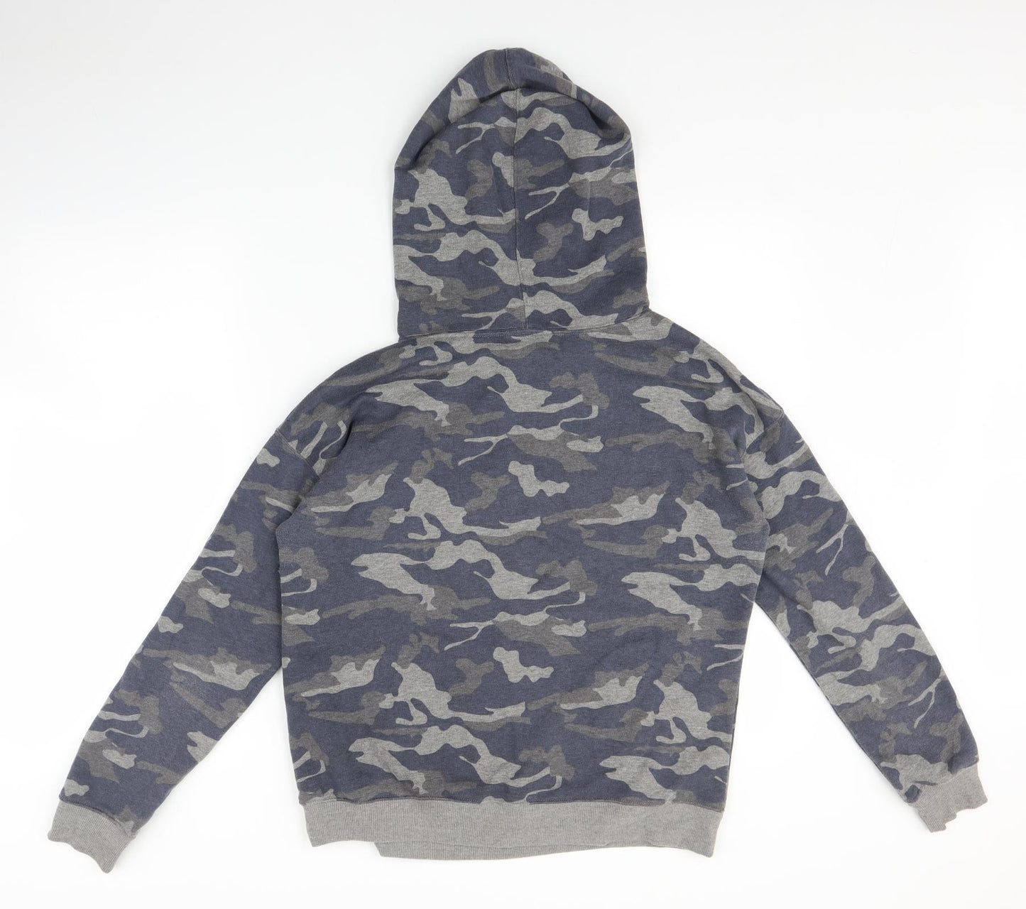 Preworn Mens Grey Camouflage  Pullover Hoodie Size M