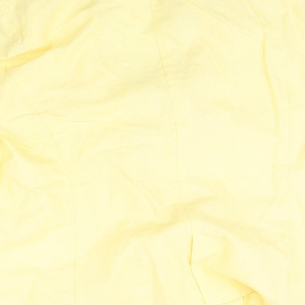 Peacocks Womens Yellow   Jacket Blazer Size 20