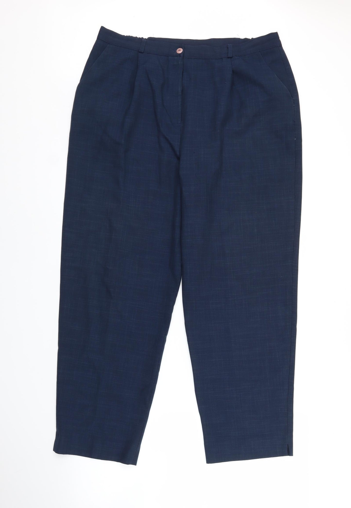 Bonmarché Womens Blue   Capri Trousers Size 18 L27 in