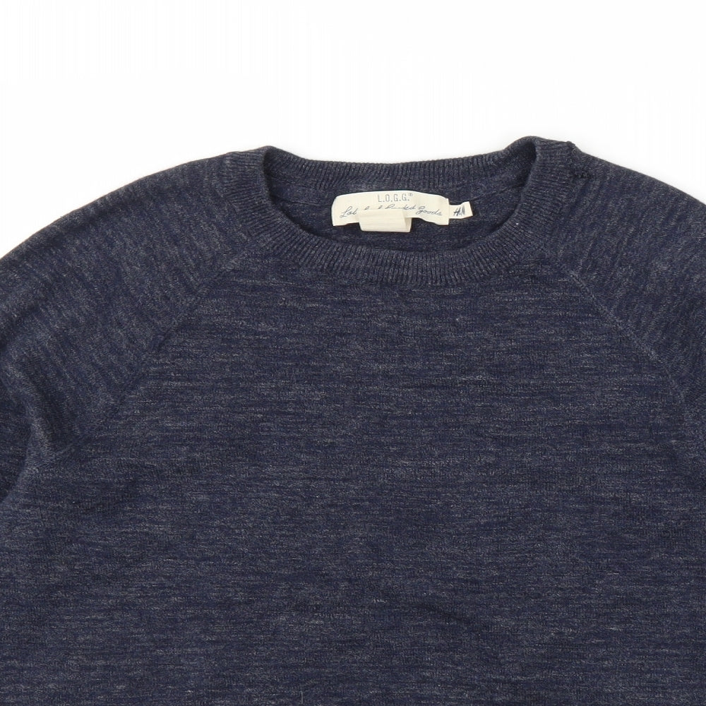 H&M Mens Blue   Pullover Jumper Size S