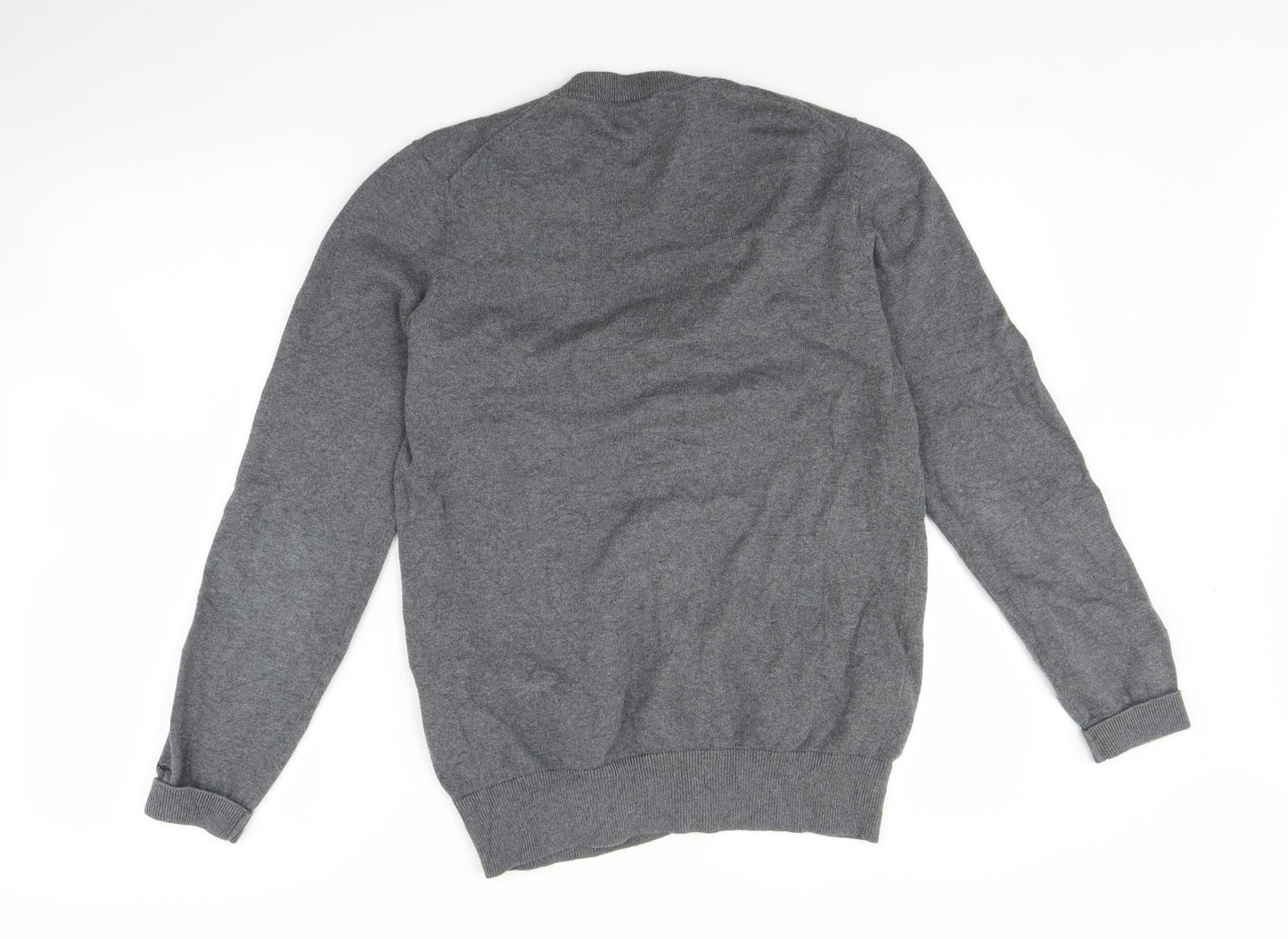 Ben Sherman Mens Grey   Cardigan Jumper Size S