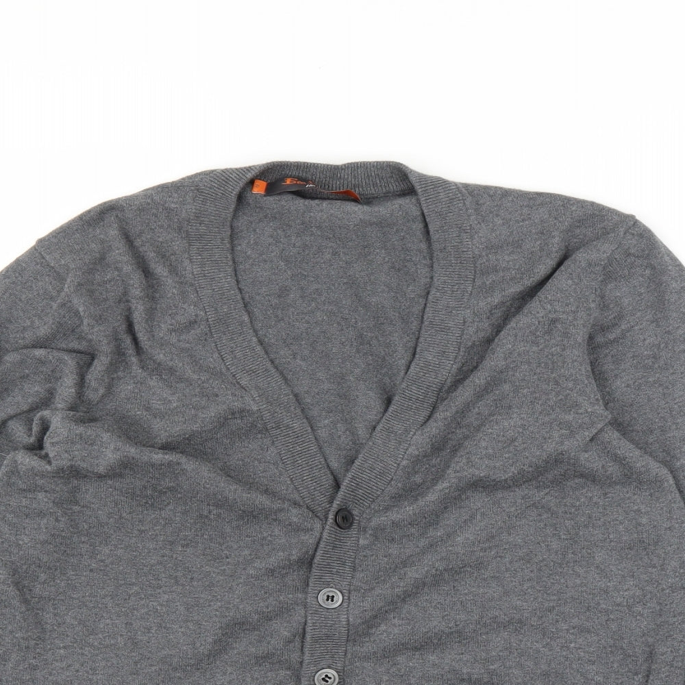 Ben Sherman Mens Grey   Cardigan Jumper Size S