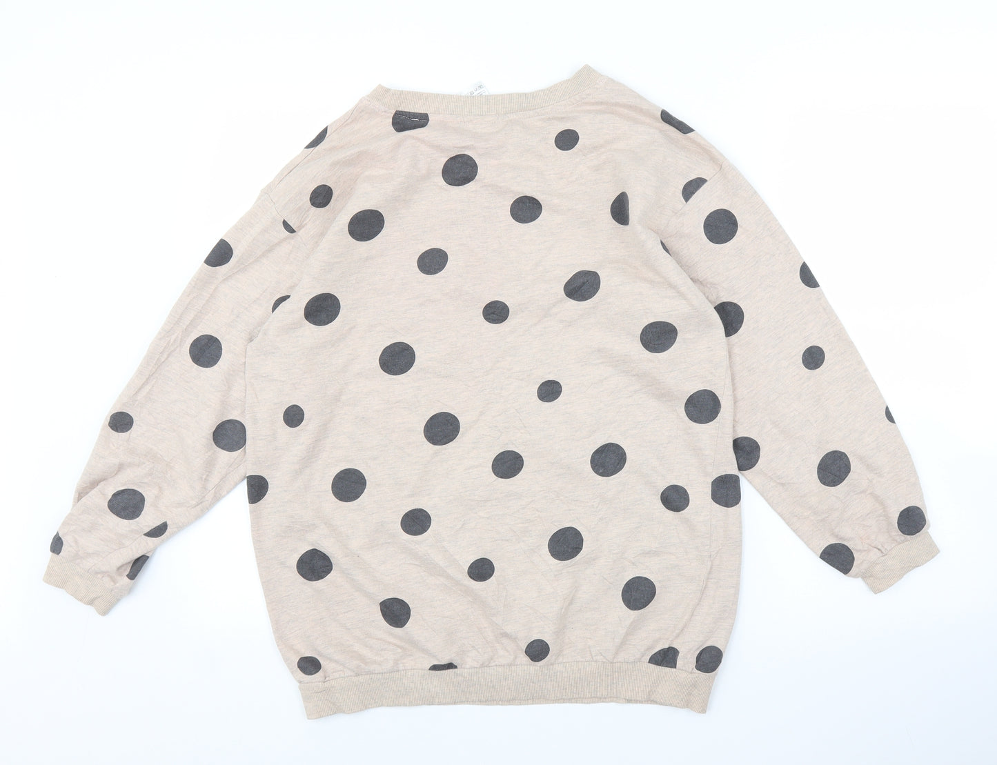 H&M Womens Pink Polka Dot  Pullover Jumper Size S