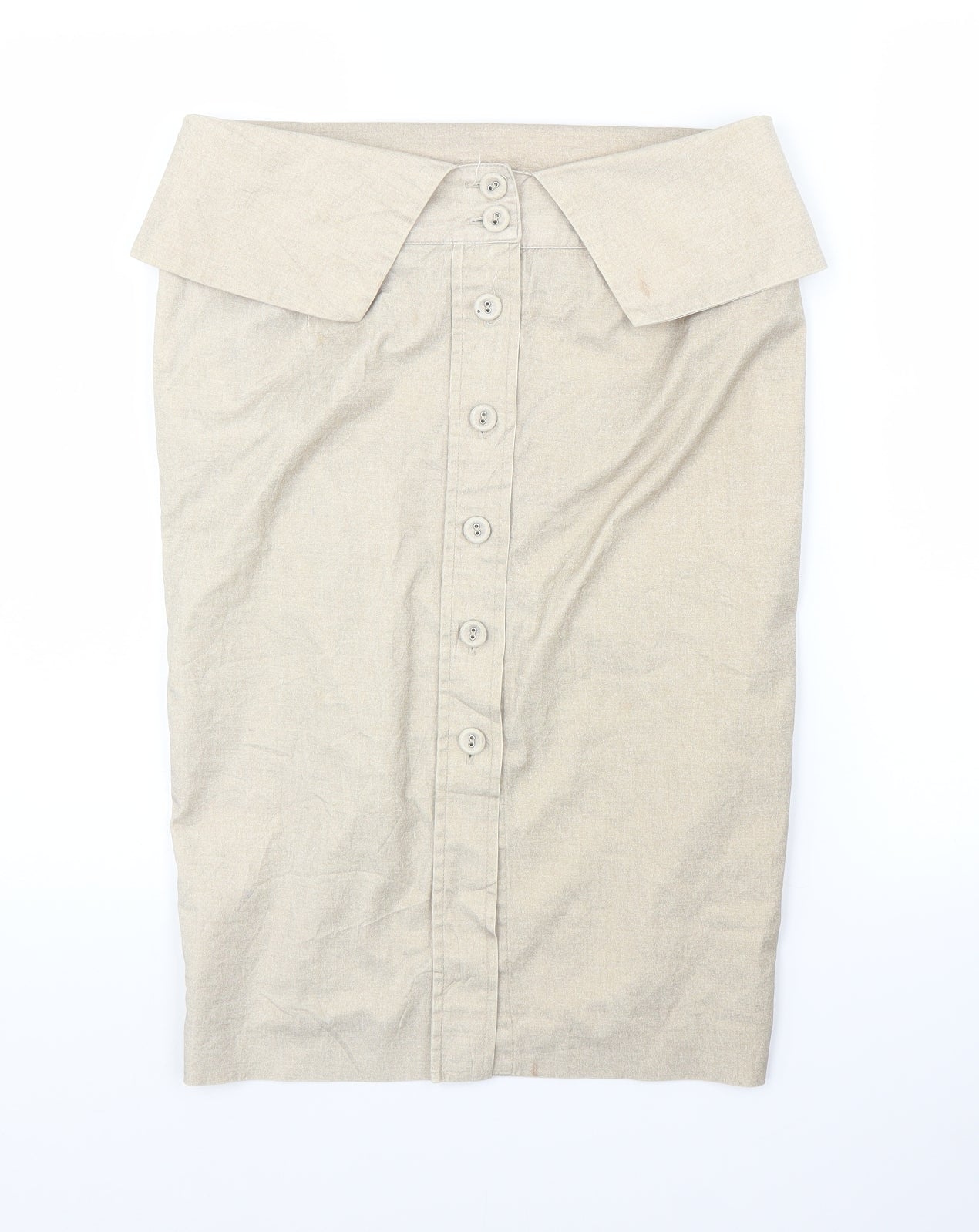 River Island Womens Beige   Straight & Pencil Skirt Size 12