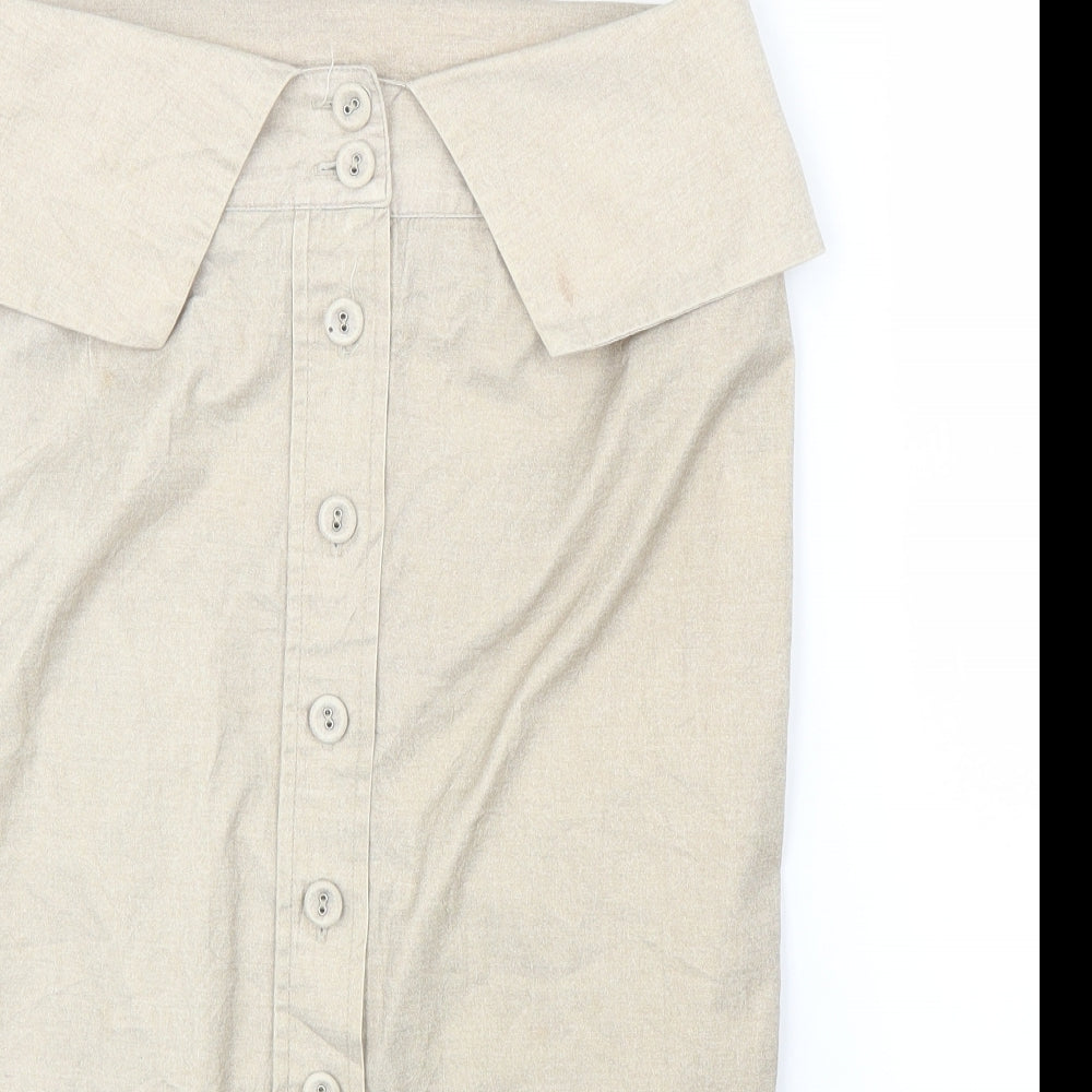 River Island Womens Beige   Straight & Pencil Skirt Size 12