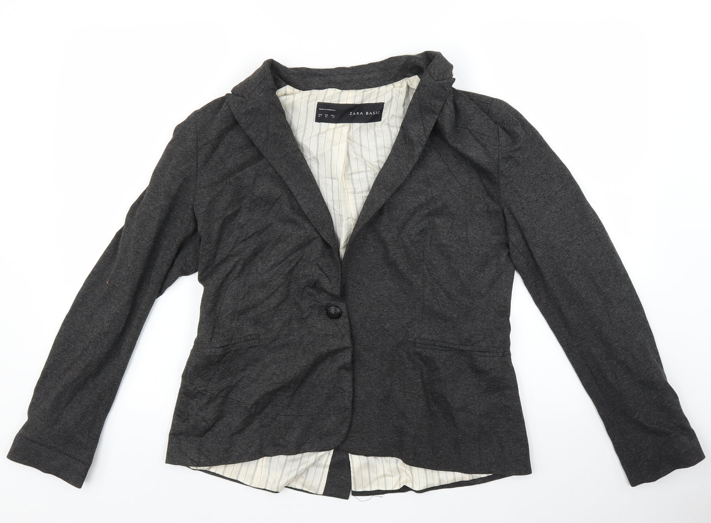 Zara Womens Grey   Jacket Blazer Size XL