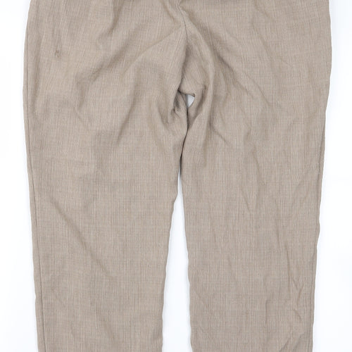 m&s Womens Beige   Trousers  Size 16 L27 in