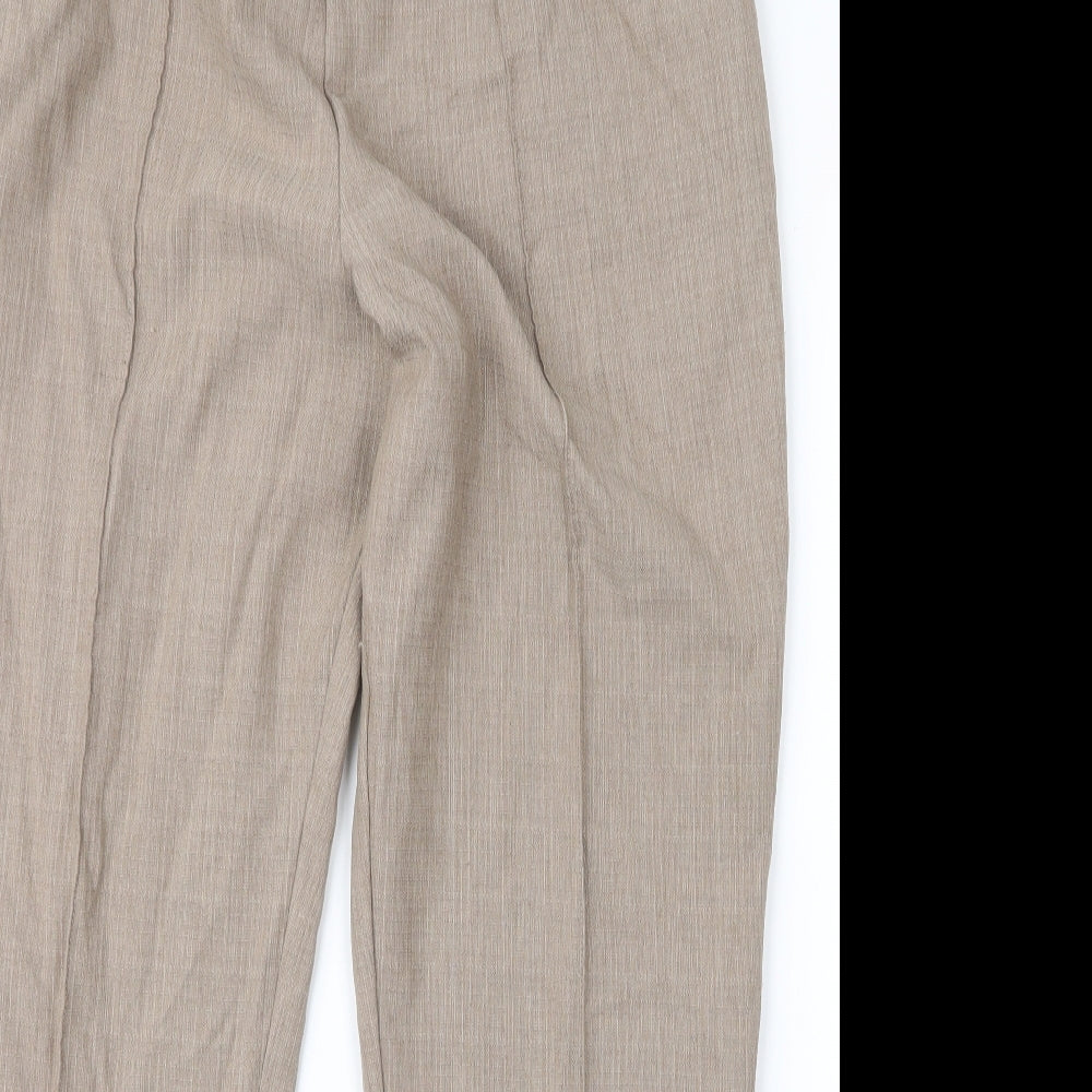 m&s Womens Beige   Trousers  Size 16 L27 in