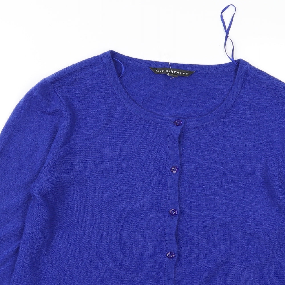 knitwear Womens Blue   Cardigan Jumper Size 12