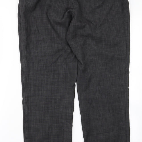 m&s Womens Green   Trousers  Size 12 L27 in
