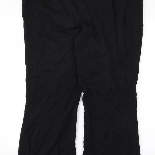 Preworn Womens Black   Trousers  Size 40 L26 in