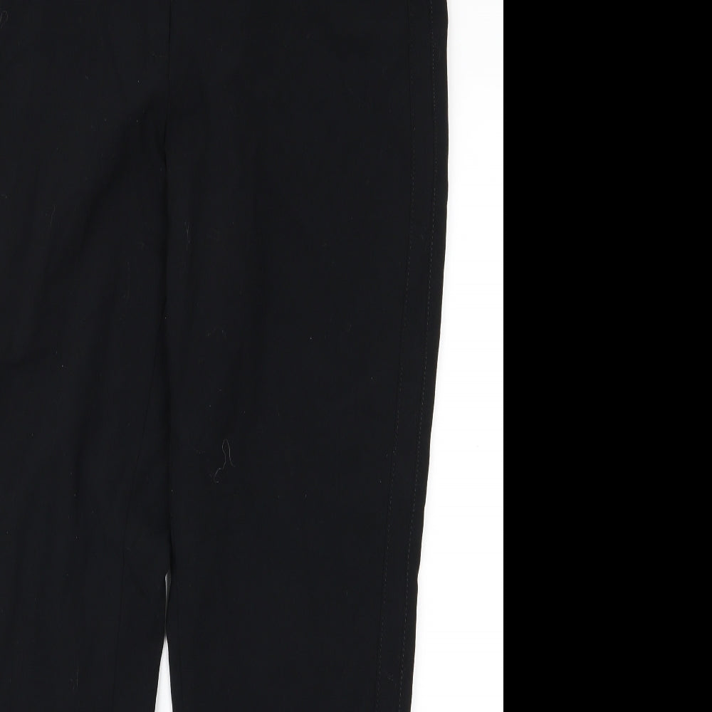 m&s Womens Black   Trousers  Size 12 L26 in