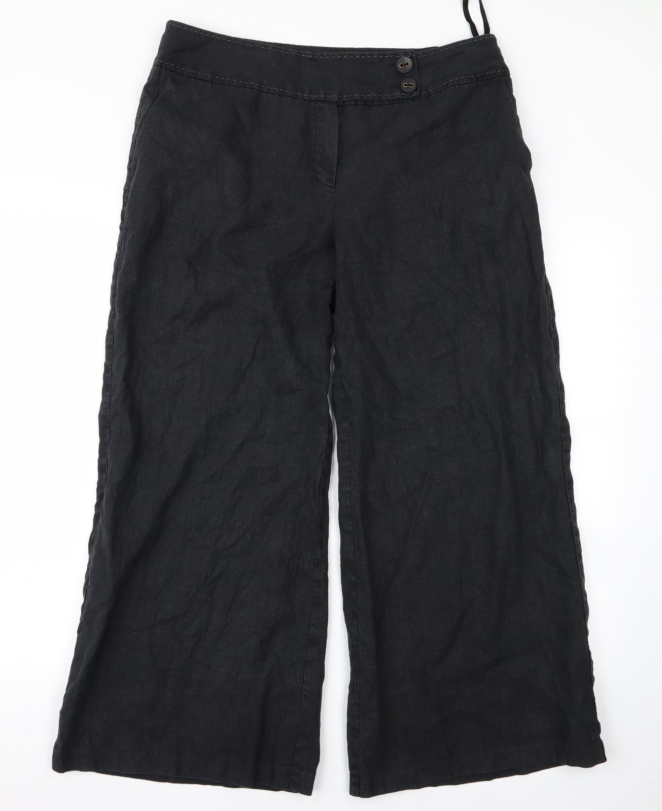 m&s Womens Black   Trousers  Size 14 L24 in
