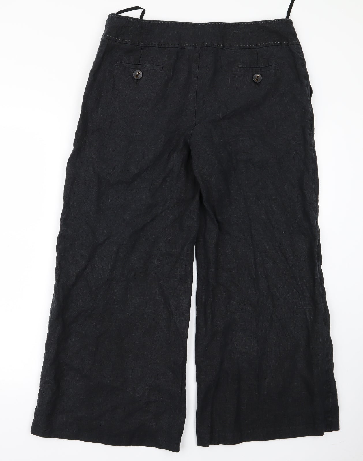 m&s Womens Black   Trousers  Size 14 L24 in