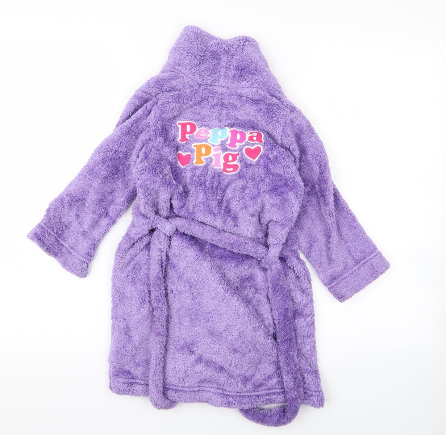 m&s Girls Purple   Top Robe Size 4 Years  - peppa pig
