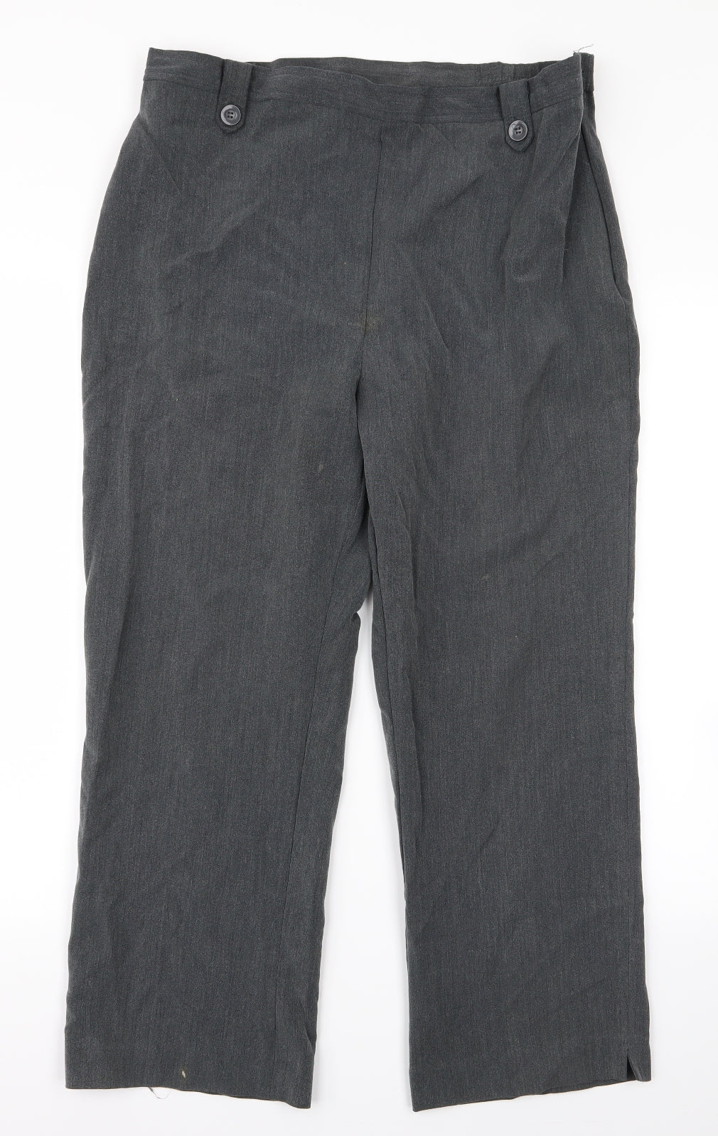 BM Womens Grey   Trousers  Size 16 L24 in