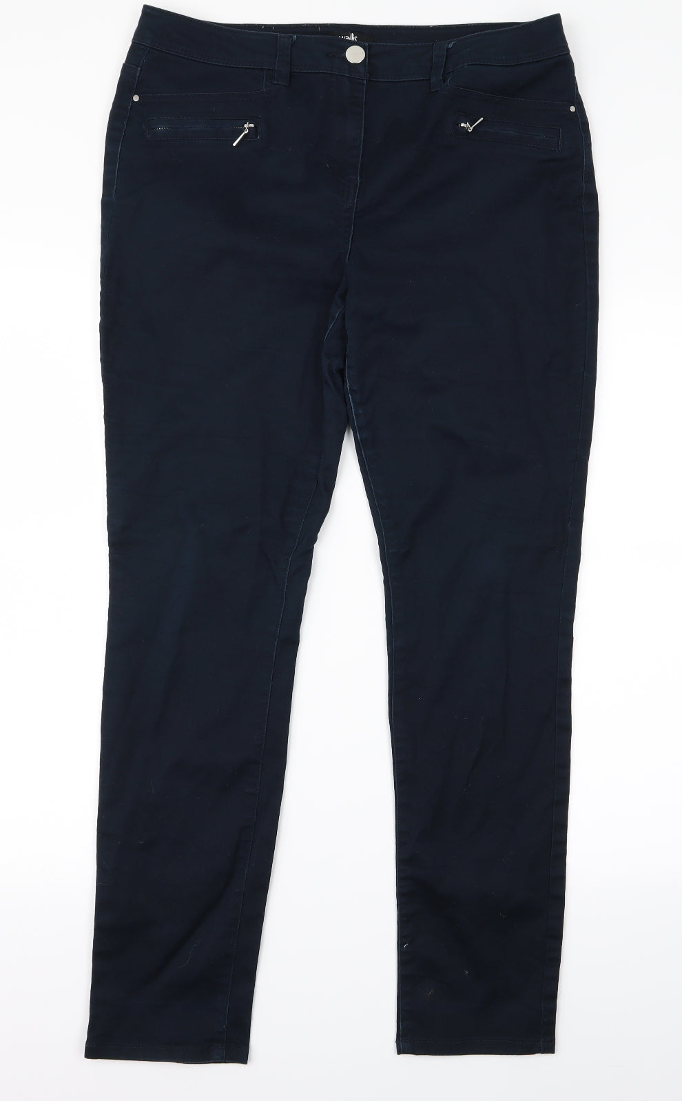 Wallis Womens Blue   Trousers  Size 14 L26 in