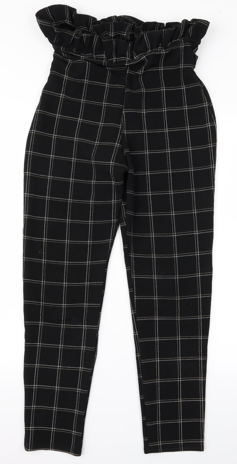PRETTYLITTLETHING Womens Black   Trousers  Size 12 L26 in