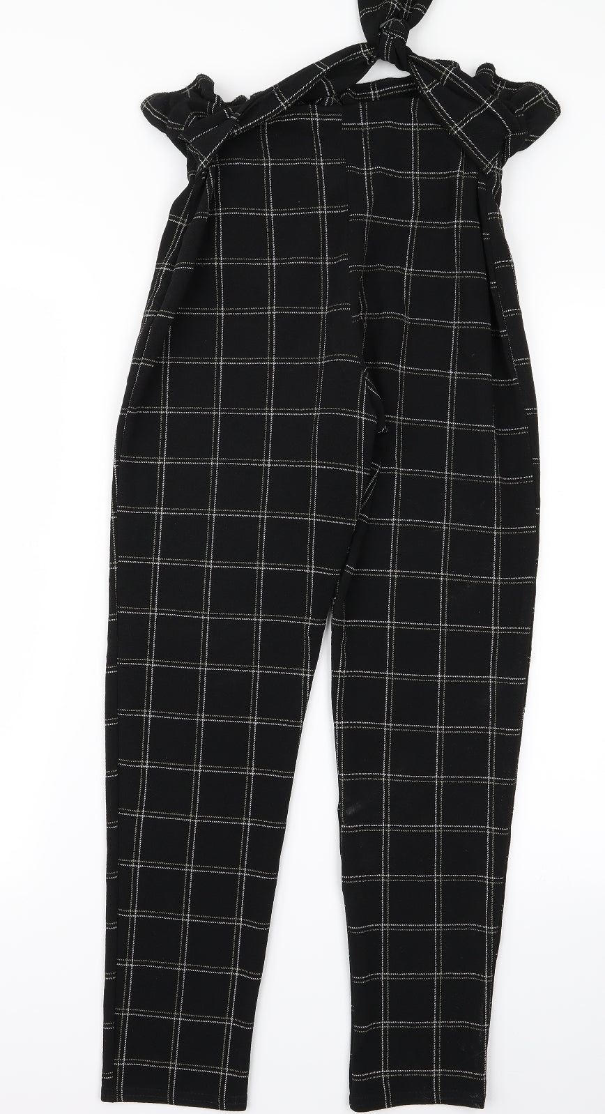 PRETTYLITTLETHING Womens Black   Trousers  Size 12 L26 in