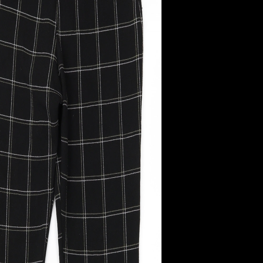 PRETTYLITTLETHING Womens Black   Trousers  Size 12 L26 in