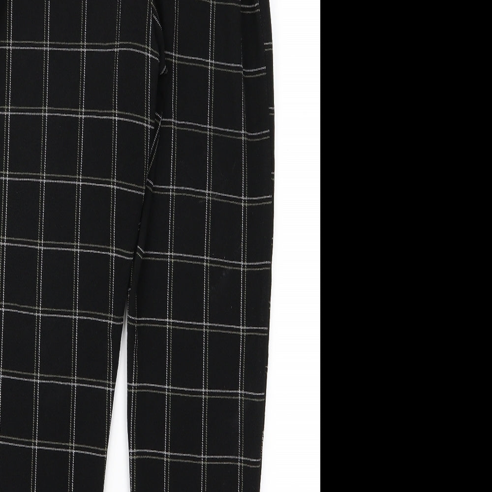 PRETTYLITTLETHING Womens Black   Trousers  Size 12 L26 in